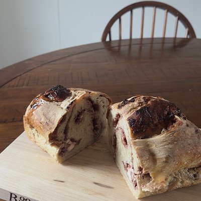 Strawberry Cream Cheese Sourdough loaf