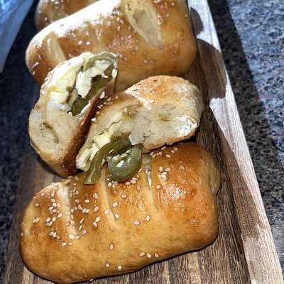 Jalapeño & Cream Cheese Bolillos/Pan De Jalapeño Y Queso