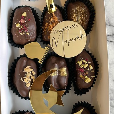 Chocolate Covered Stuffed Dates 