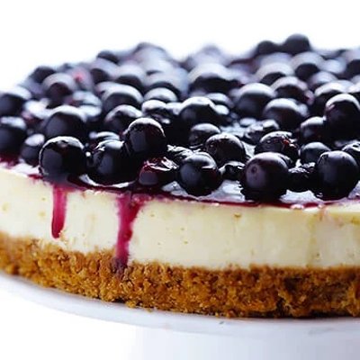 4” Classic cheesecake with blueberry topping