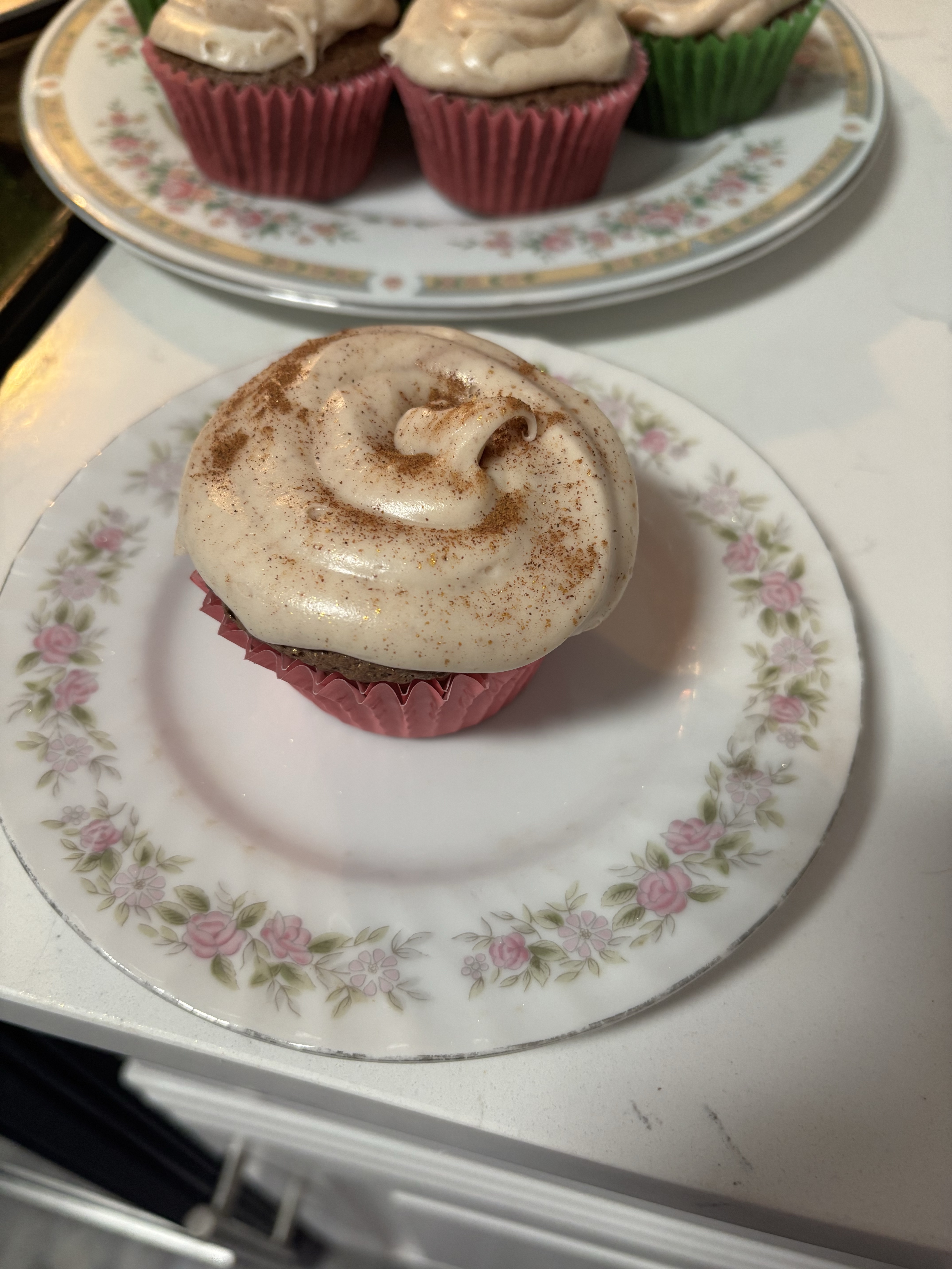 Brownie Cupcake With Cream cheese Cinnamon Icing