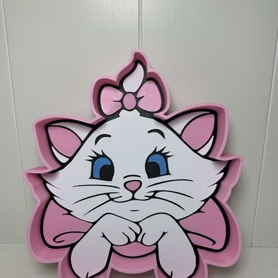 Cat With Pink Bow Trinket Tray