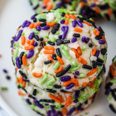 Bag Of Halloween Sprinkle Cookies Minis