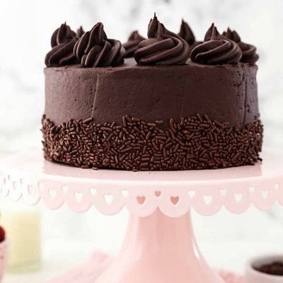 Chocolate Fudge Cake With Sprinkles 8 Inch (serves 8-12)