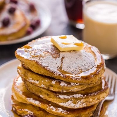 Eggnog Pancakes