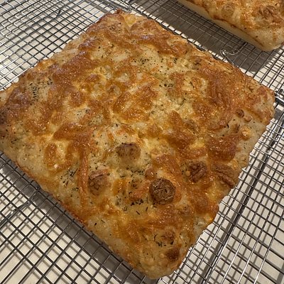 Italian Herb+Cheese Sourdough Focaccia 