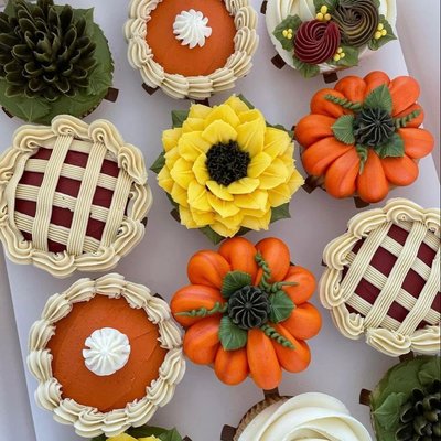 Autumn Harvest Cupcakes