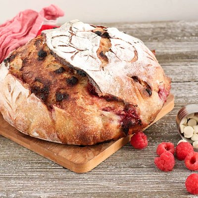 White Chocolate Raspberry Loaf