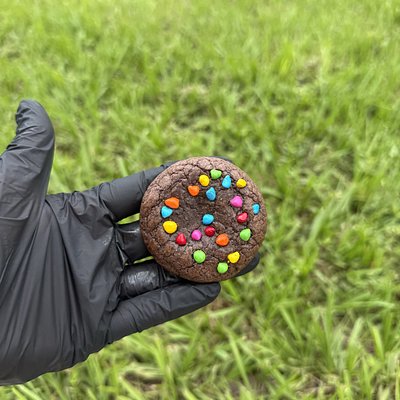 Caramel Stuffed Cosmic Brownie