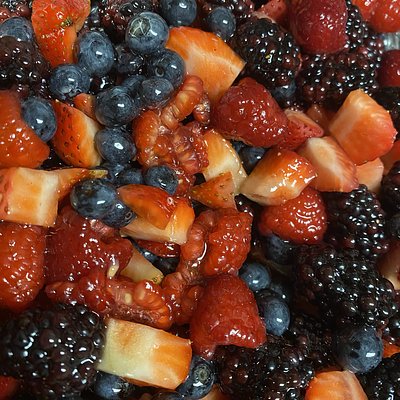 Maple Berry Coffee Cake