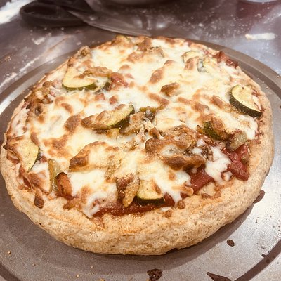 Deep Dish Veggie Focaccia Pizza