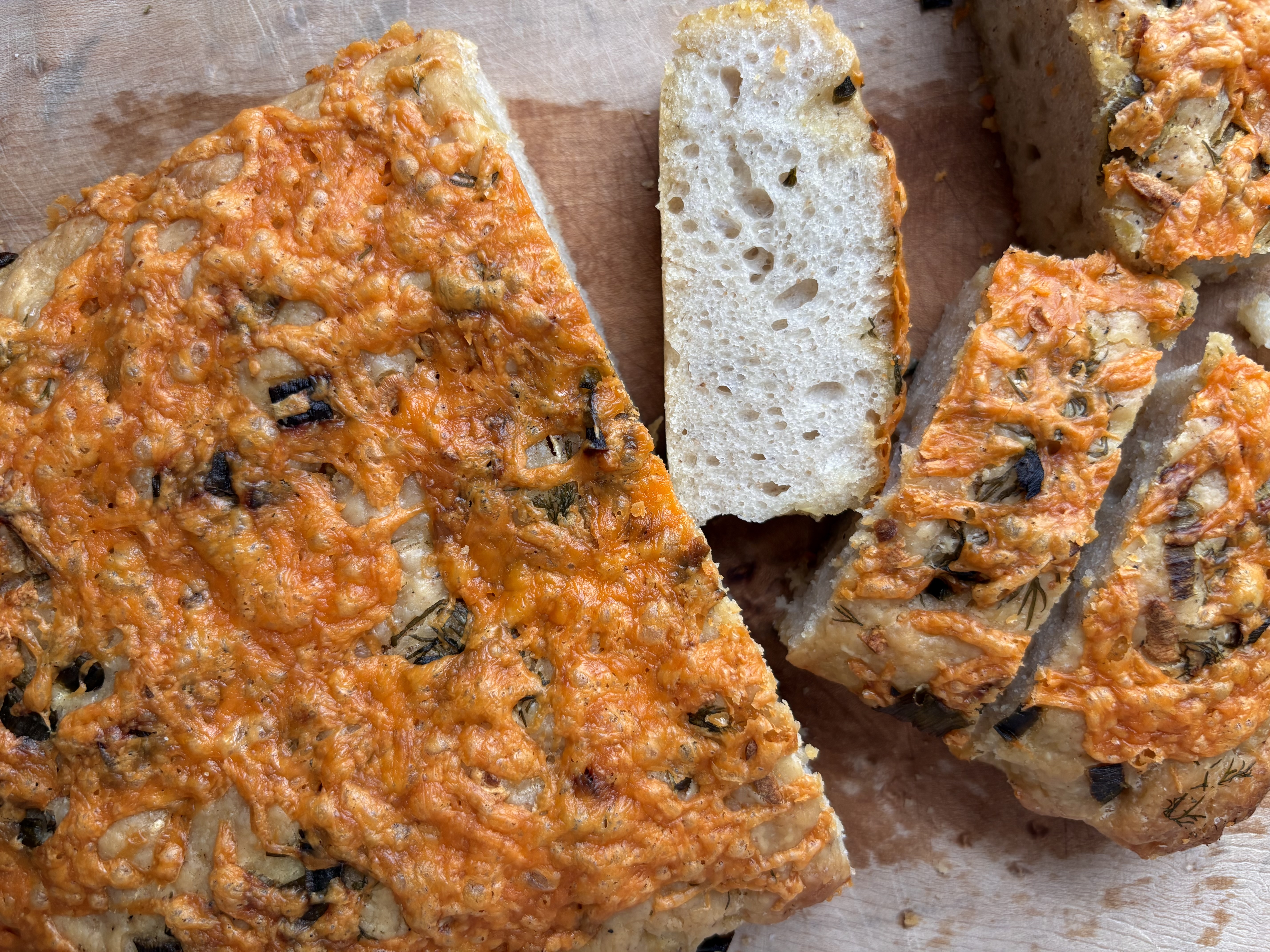 Garden Herb & Cheddar Focaccia 