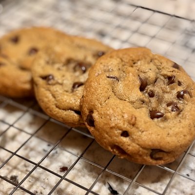 Sourdough Brown Butter Chocolate Chip Cookies 