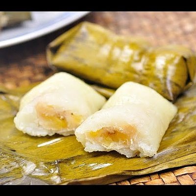 Banana Sticky Rice Cake