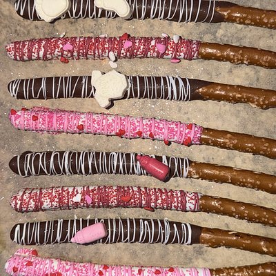 Chocolate Dipped Pretzels Full Dozen 