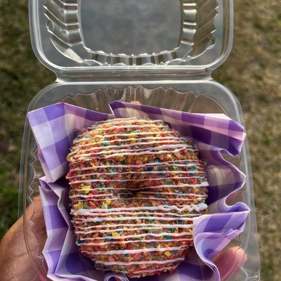 Fruity Pebbles Donut