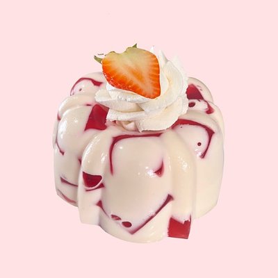 Mini Fresas Con Crema Gelatins (By The Dozen Only)