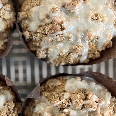 Orange Poppyseed Muffins (4 Count - Plant Based/Vegan Friendly)