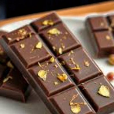 Dubai Chocolate Bars With Gold Flakes 