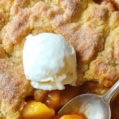 8in Peach Cobbler