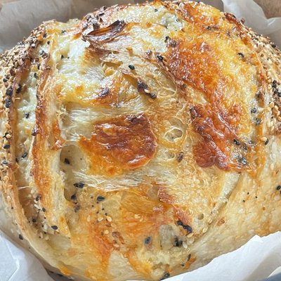 White Cheddar Everything Boule