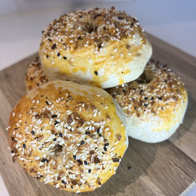 Everything Sourdough Bagels