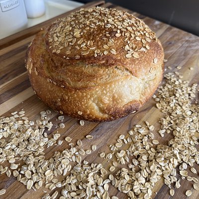 Honey Oat Sourdough Loaf