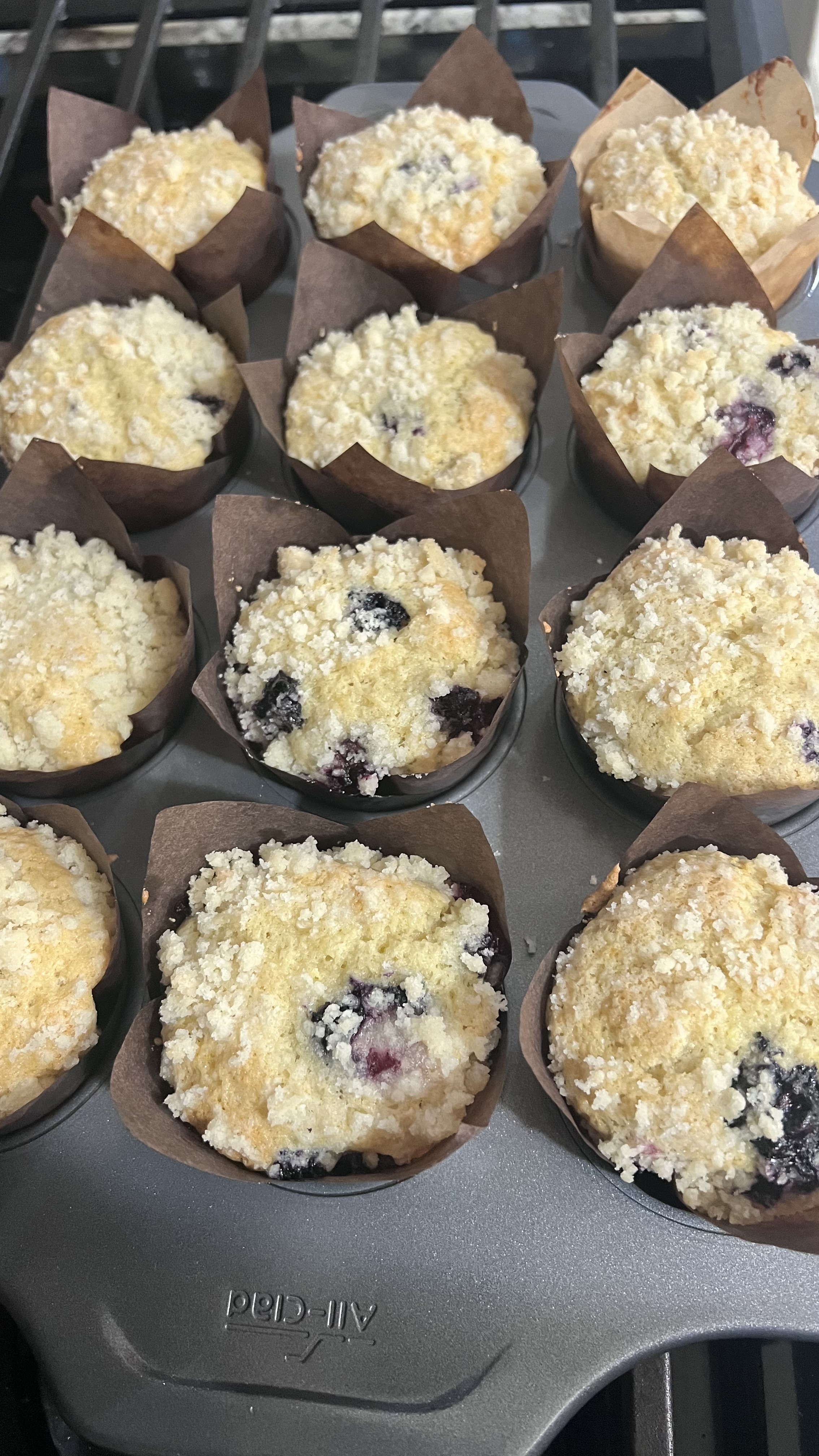 Blueberry Lemon Muffins - 1/2 Dozen