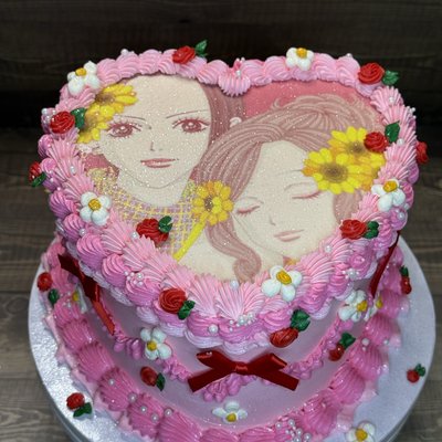 8” Heart Cake - Basic