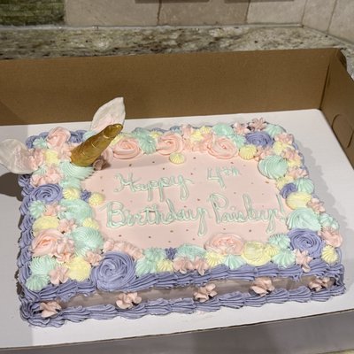 Quarter Sheet Cake (8x11.5”)