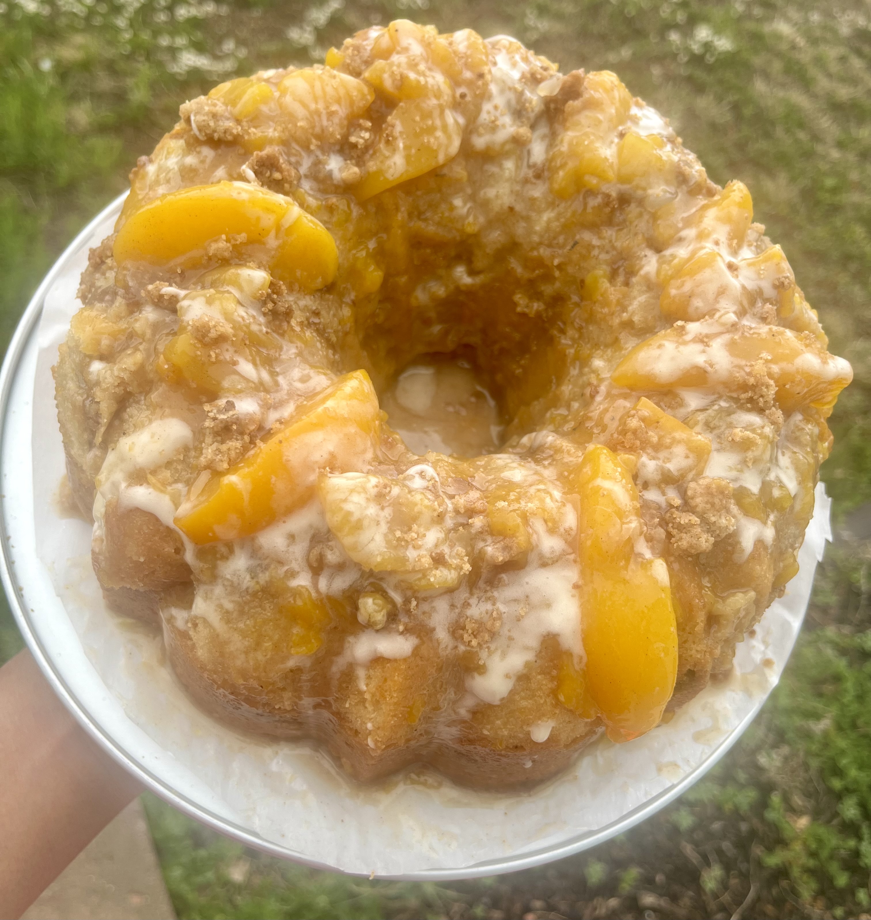Peach Cobbler Pound Cake