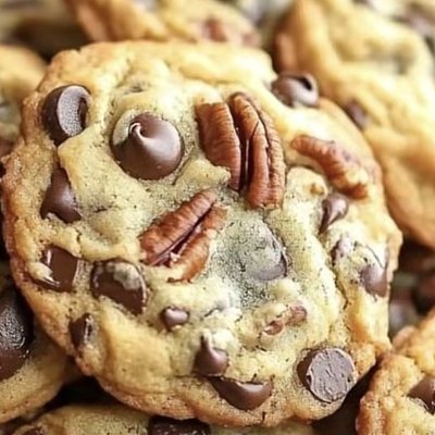 Caramel, Pecan, Chocolate Chip Cookies