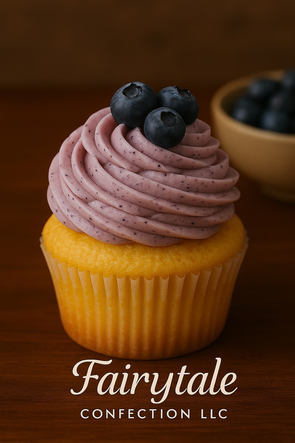 Lemon Blueberry Cupcake 