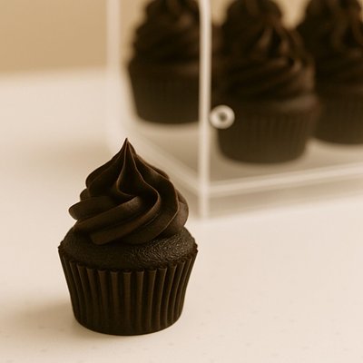 Dark Chocolat Mini Cupcakes (12)