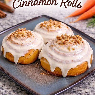 Carrot Cake Cinnamon Rolls