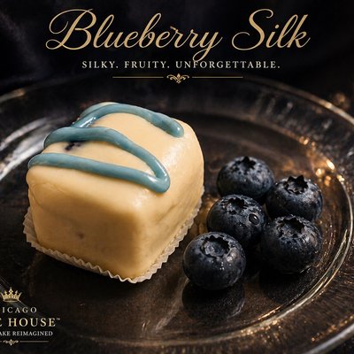 Blueberry Silk Cheesecake Bite