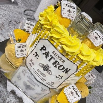 Liquor Themed Cake 