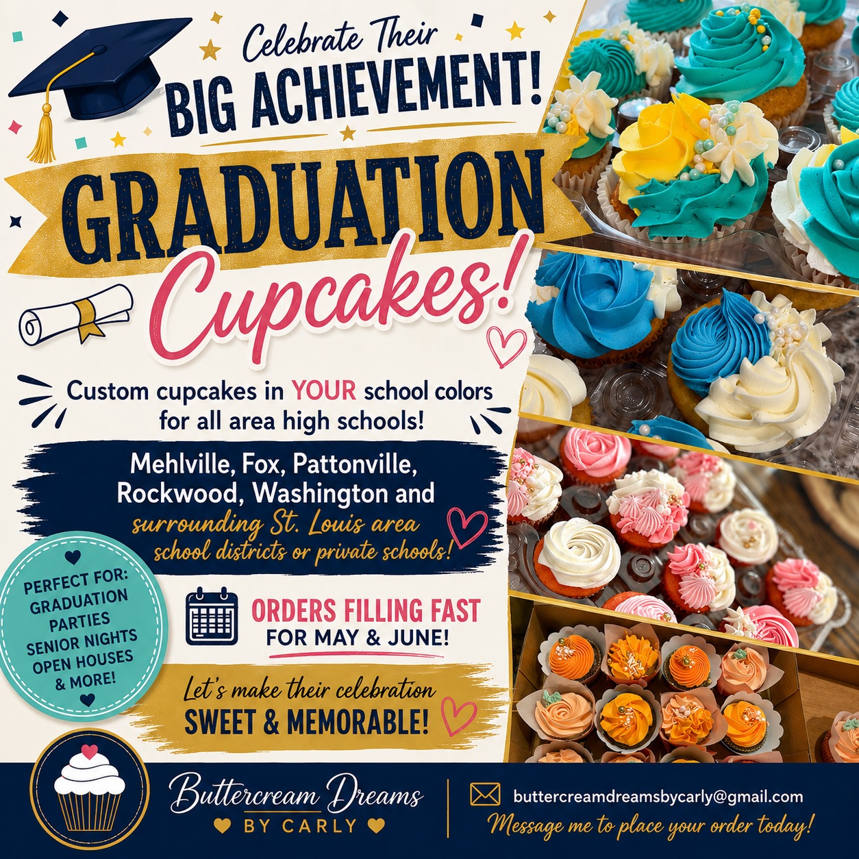 Graduation Celebration Cupcakes 