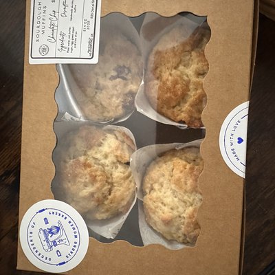 Sourdough Chocolate Chip Muffins