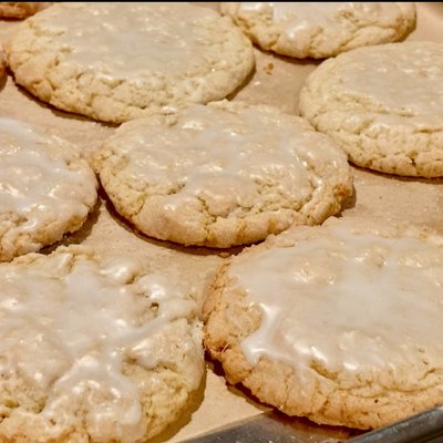 Iced Lemon Crinkle Cookies -one Dozen 