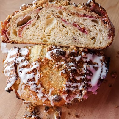 Raspberry Crumble Sourdough 