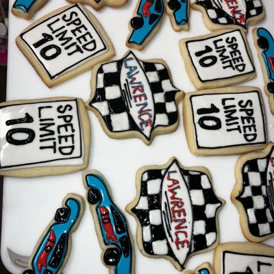 Race Car Cookies 
