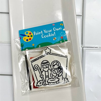 PYO Single Sugar Cookie - Nativity Scene