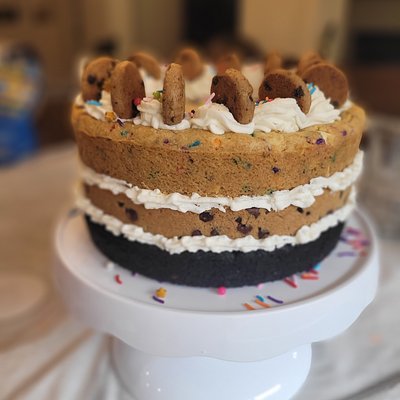 Triple Layer Cookie Cake
