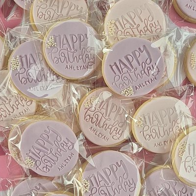 Happy Birthday Name Cookies