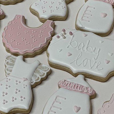 Baby Shower Themed Sugar cookies