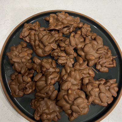 10 Milk Chocolate Covered Almond Clusters 