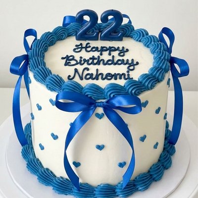 Birthday Cake Vintage Style 6”