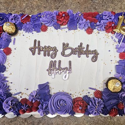 1/2 Sheet Cake (Serves ~50)