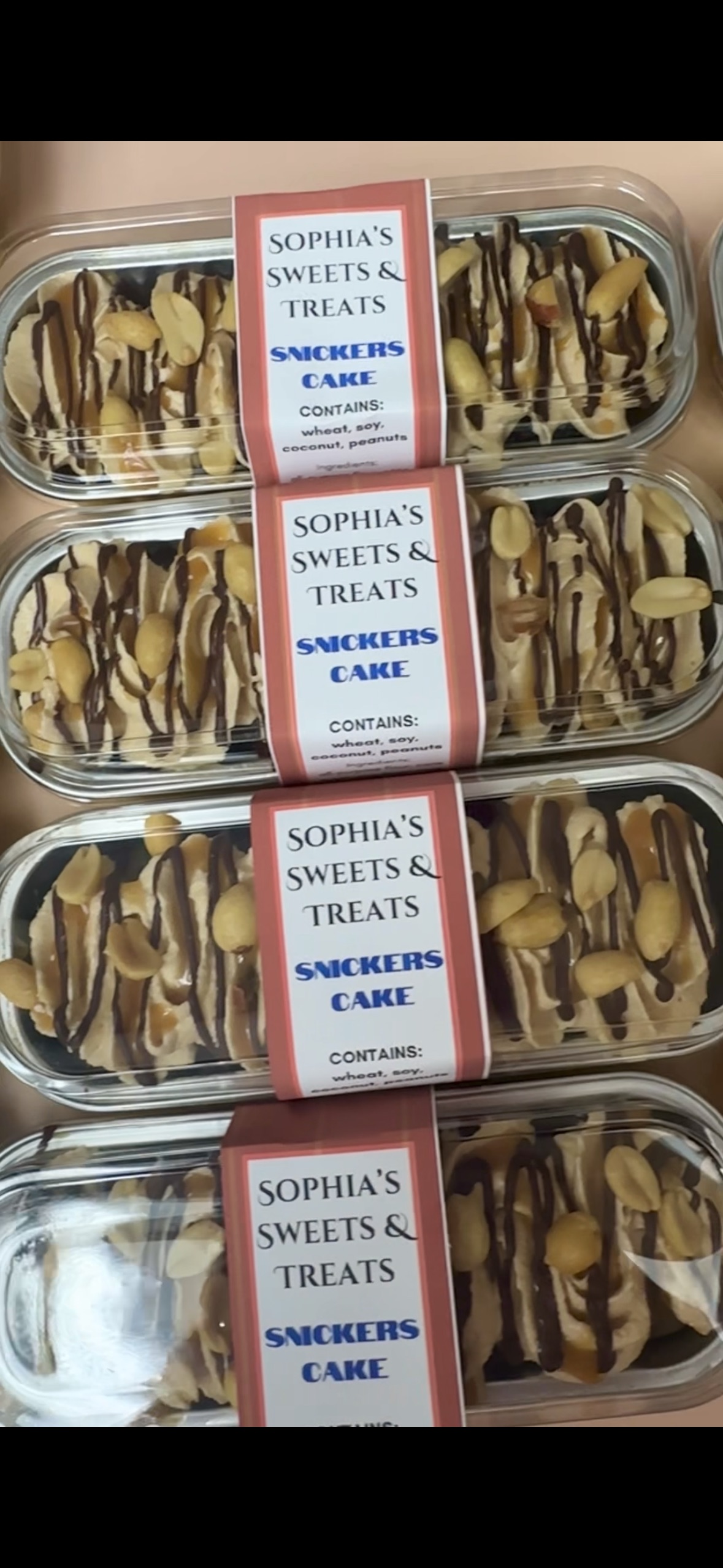 Snickers Mini Loaf Cakes 